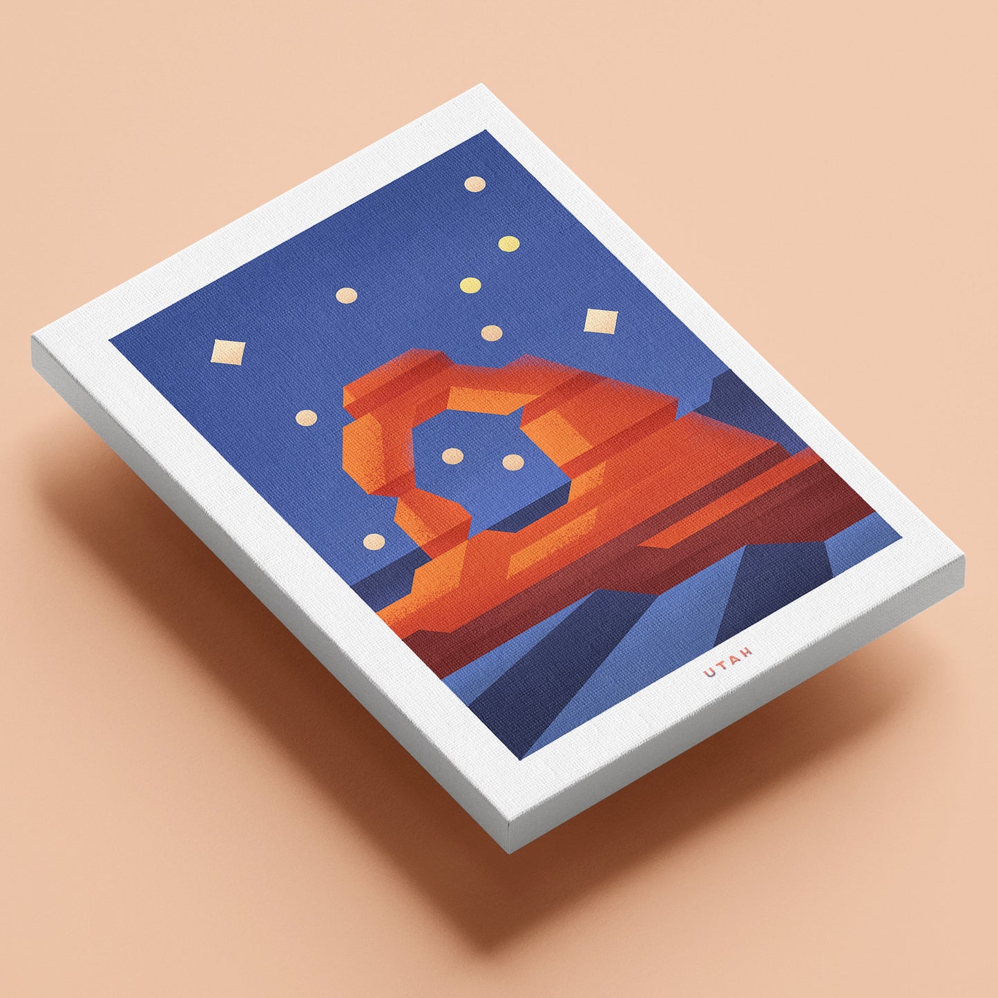 Utah Travel Poster Canvas-Canvas-Yesteeyear