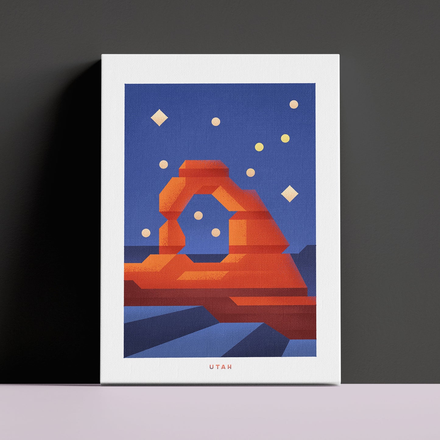 Utah Travel Poster Canvas-Canvas-Yesteeyear