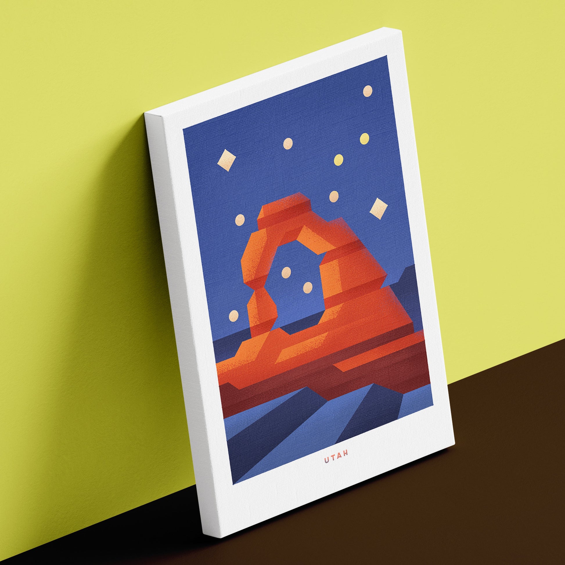 Utah Travel Poster Canvas-Canvas-Yesteeyear