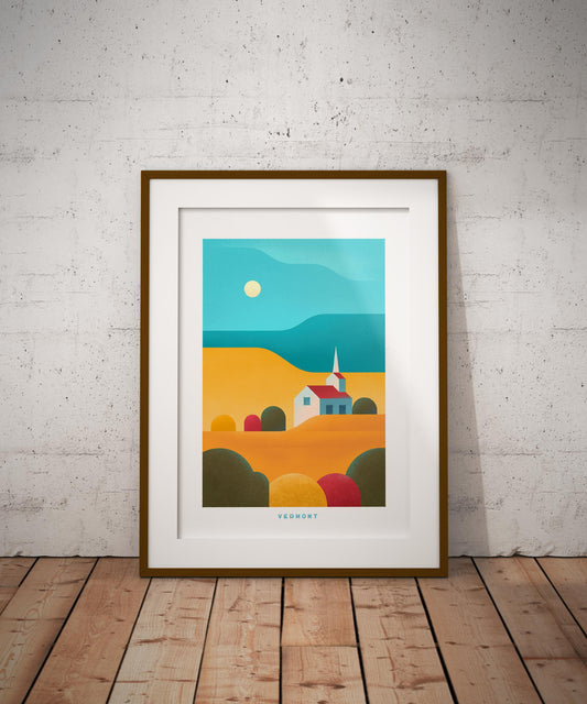 Vermont Travel Poster Print-Poster-Yesteeyear