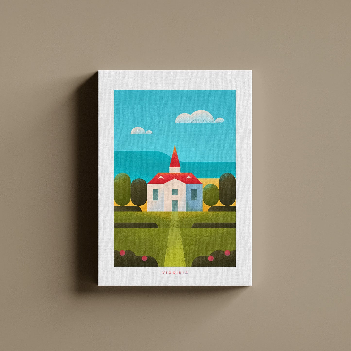 Virginia Travel Poster Canvas-Canvas-Yesteeyear