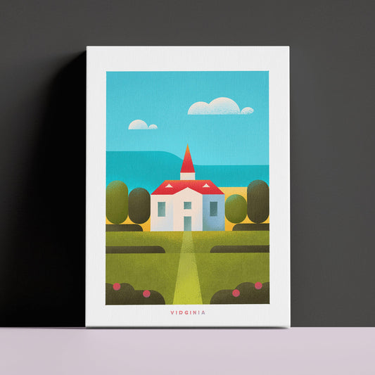 Virginia Travel Poster Canvas-Canvas-Yesteeyear