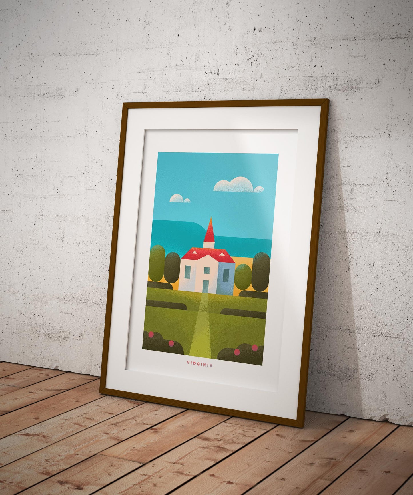 Virginia Travel Poster Print-Poster-Yesteeyear