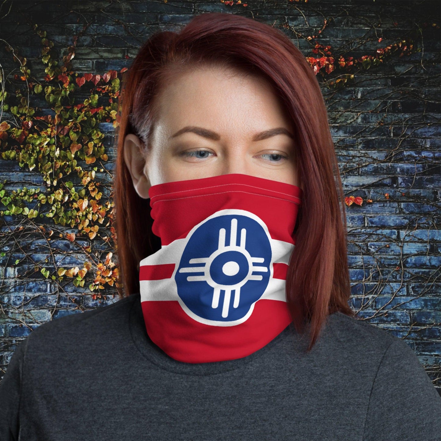 Wichita Kansas City Flag-Neck Gaiter-Yesteeyear