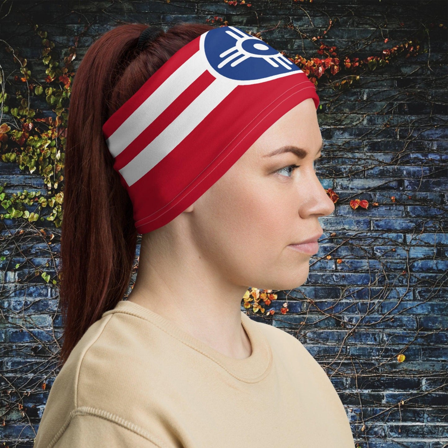 Wichita Kansas City Flag-Neck Gaiter-Yesteeyear