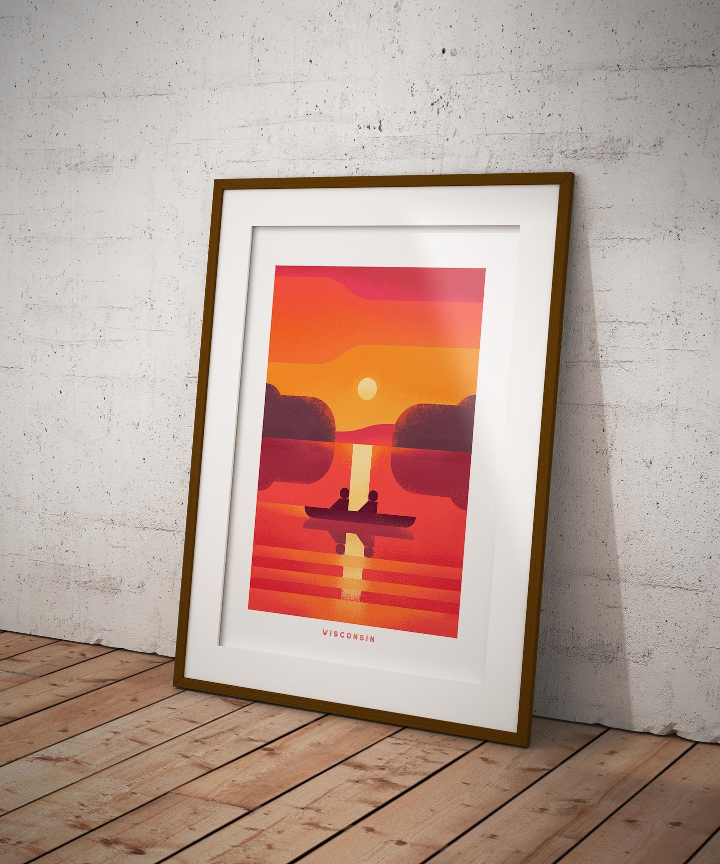 Wisconsin Travel Poster Print-Poster-Yesteeyear