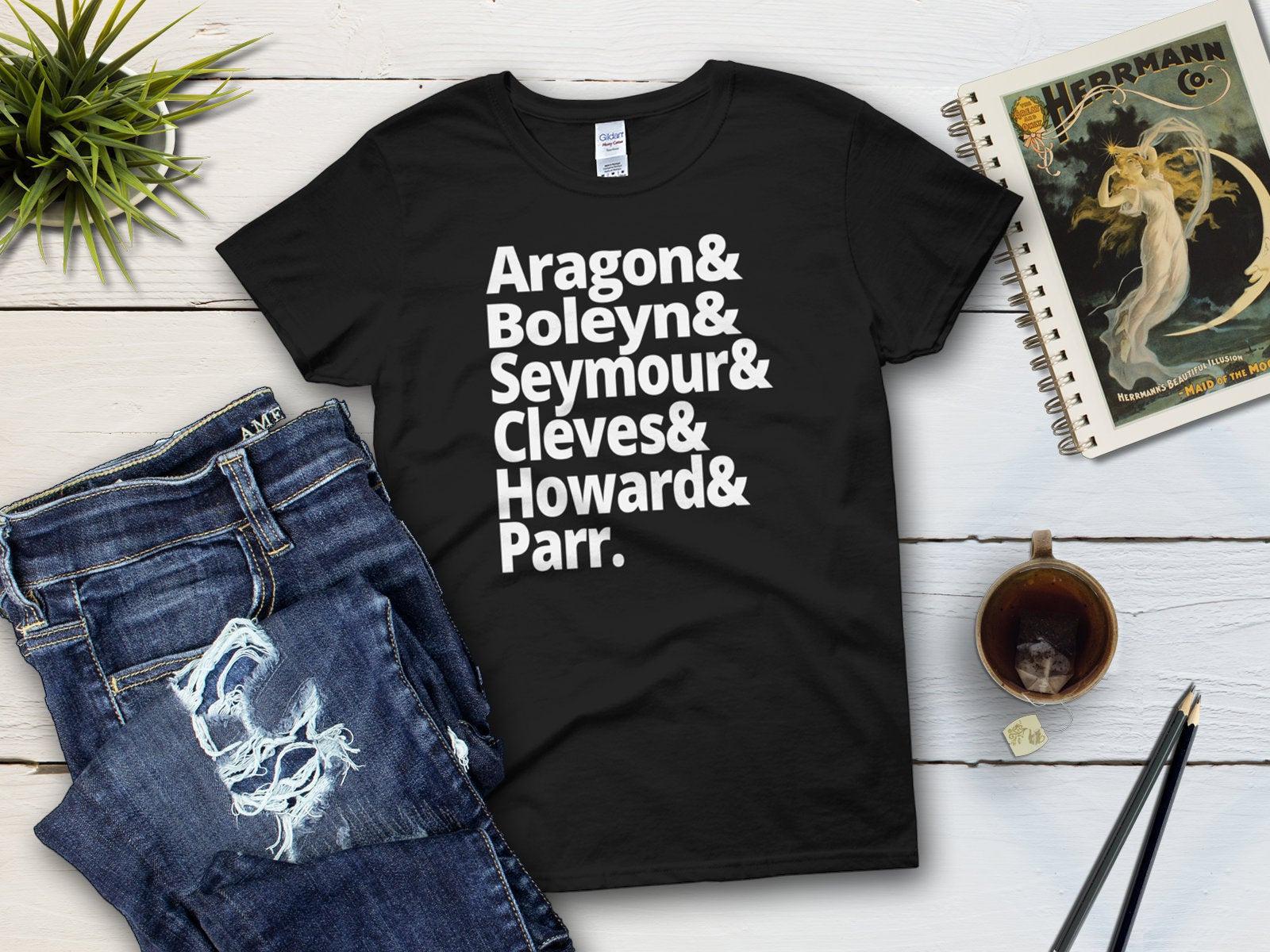 Wives of Henry VIII Women's History Shirt-Women's T-shirt-Yesteeyear
