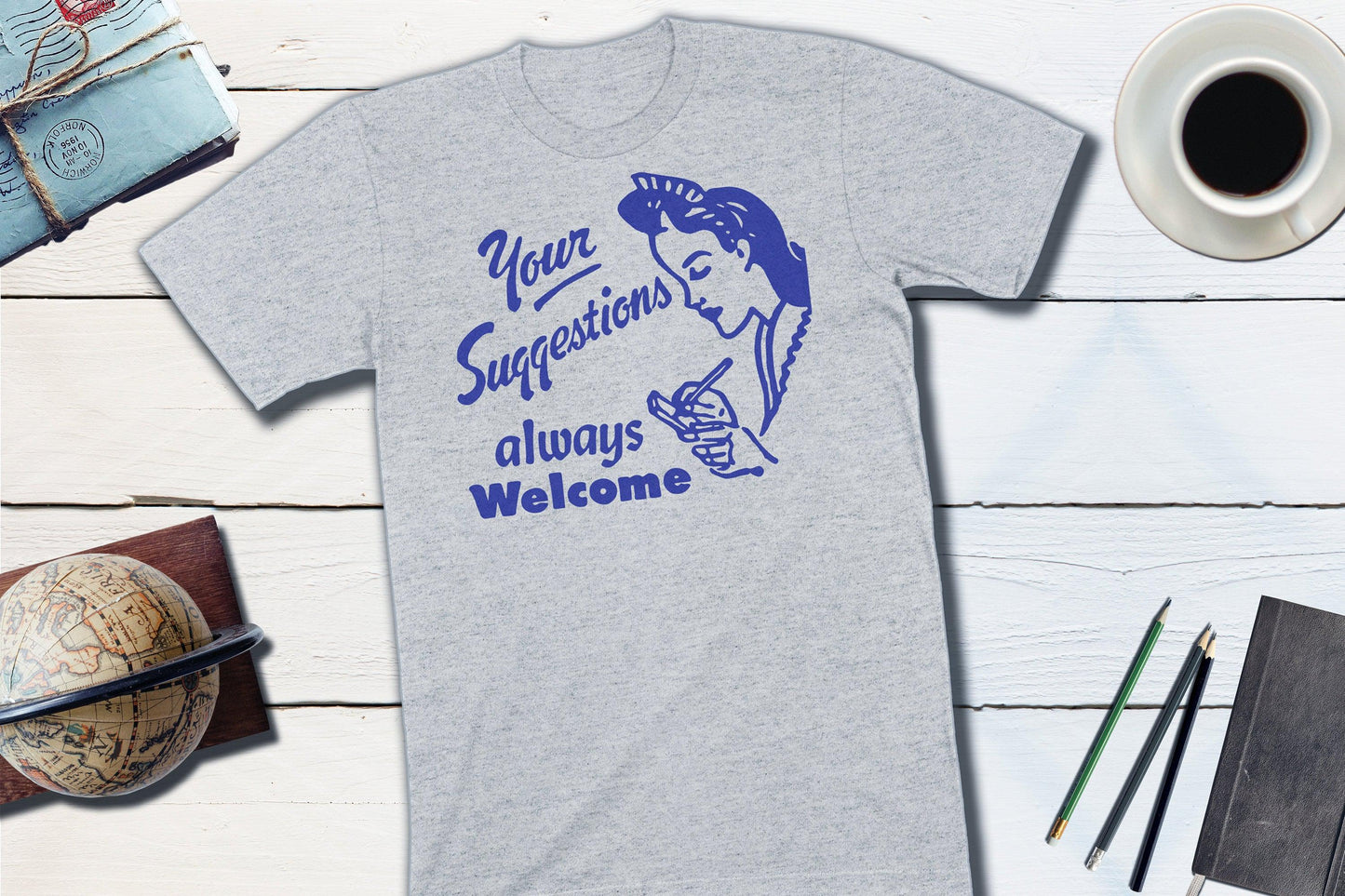 Your Suggestions Always Welcome Vintage Matchbook-Unisex T-shirt-Yesteeyear