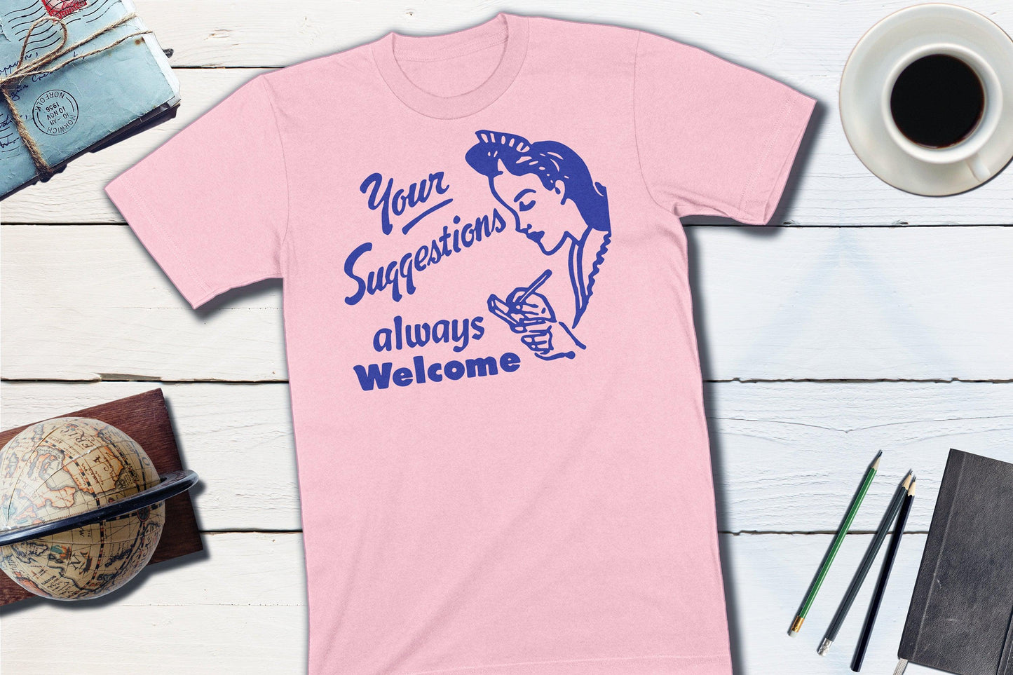 Your Suggestions Always Welcome Vintage Matchbook-Unisex T-shirt-Yesteeyear