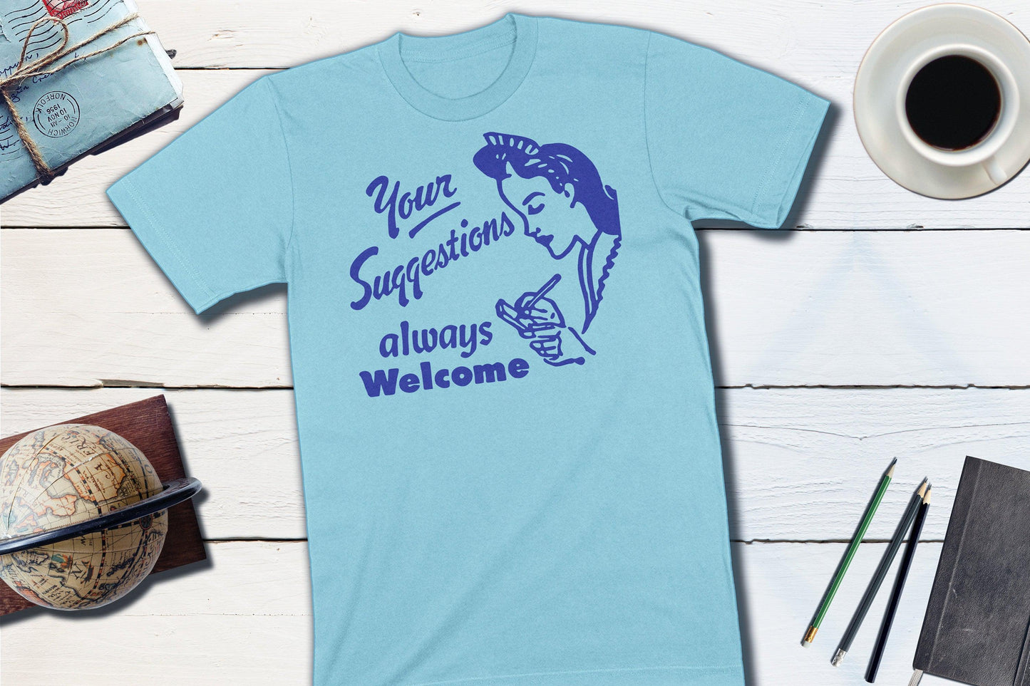 Your Suggestions Always Welcome Vintage Matchbook-Unisex T-shirt-Yesteeyear