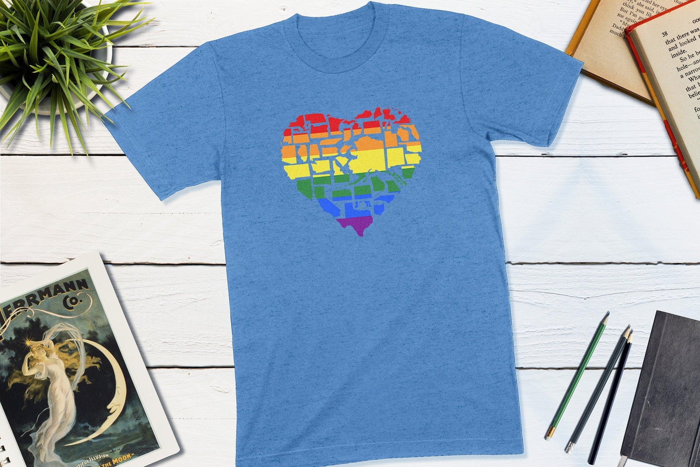 Gay Pride in All 50 States Gay Pride Shirt-Unisex T-shirt-Yesteeyear