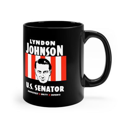 Lyndon Johnson For US Senator Political Campaign Ceramic Coffee Mug