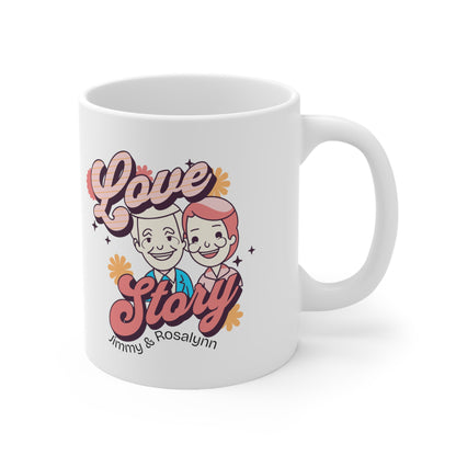 Love Story - Jimmy And Rosalynn Carter Ceramic Coffee Mug