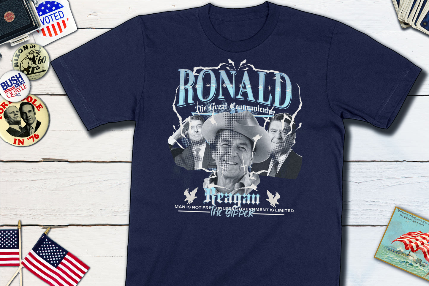 Retro History Ronald Reagan Bootleg Tee