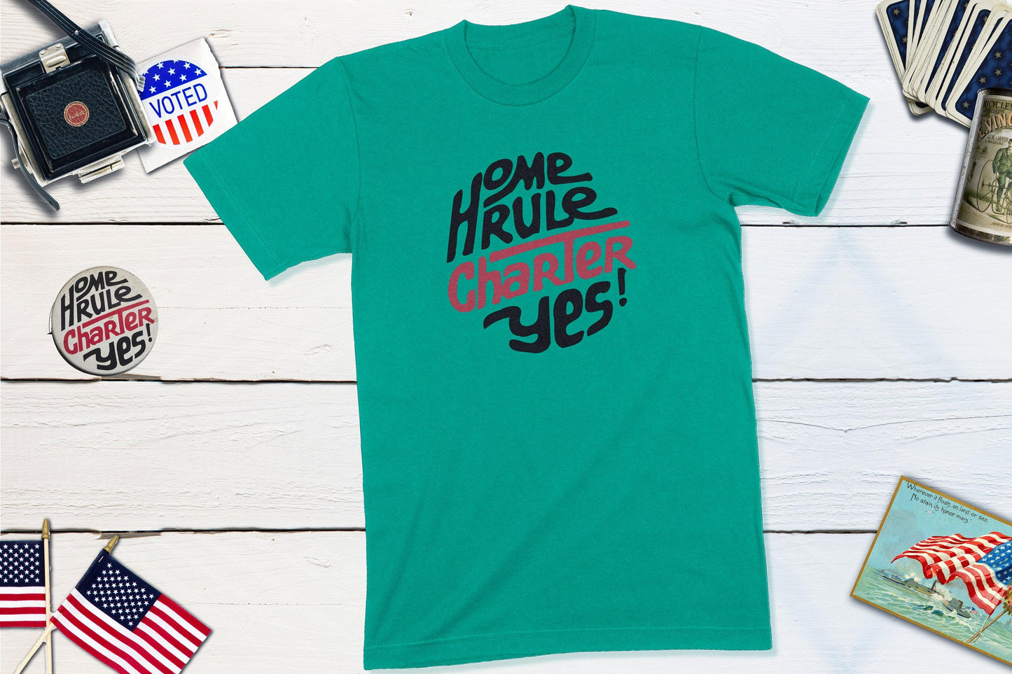 1974 Home Rule Charter Vote Campaign Button Washington DC-Unisex T-shirt-Yesteeyear