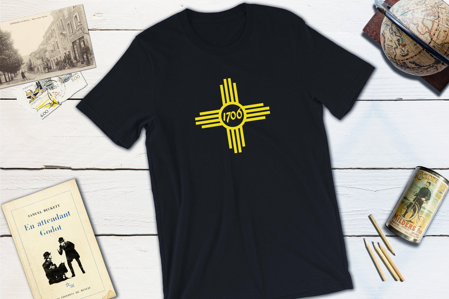 Albuquerque New Mexico City Flag Shirt-Unisex T-shirt-Yesteeyear