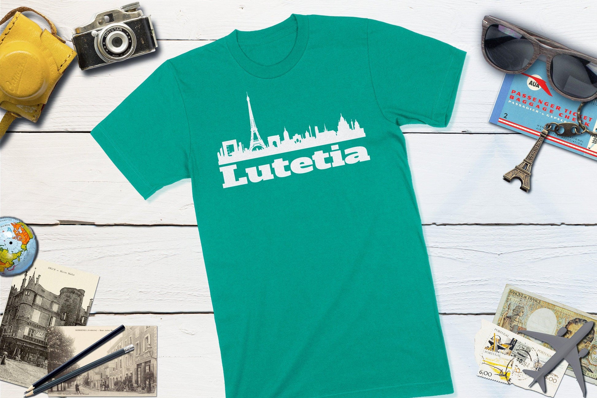 Ancient Roman City Lutetia Shirt-Unisex T-shirt-Yesteeyear