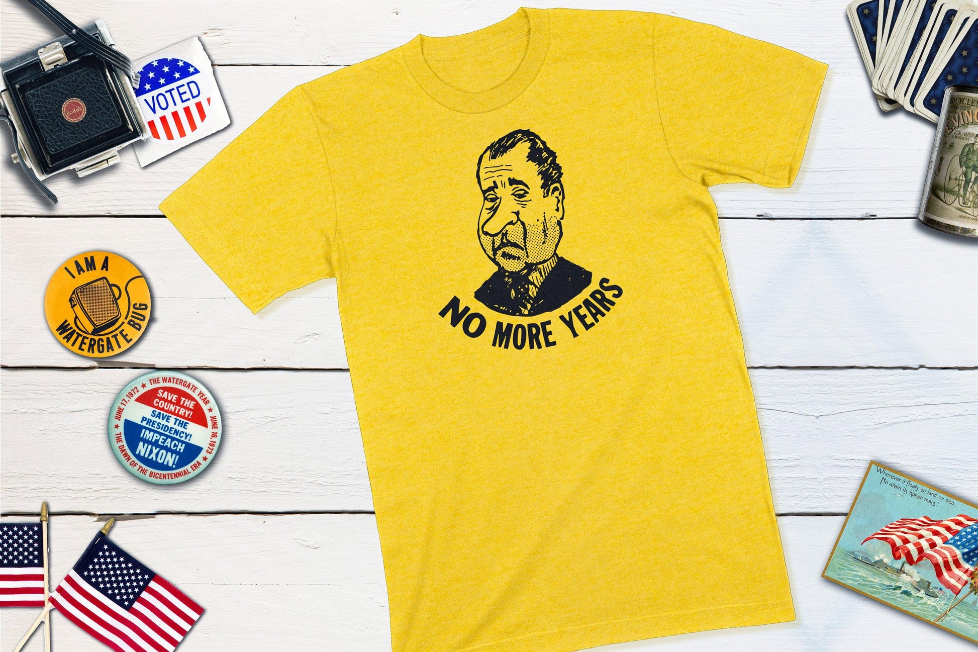 Anti Richard Nixon - No More Years Shirt-Unisex T-shirt-Yesteeyear