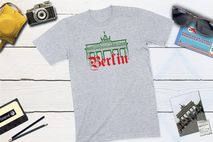 Berlin Germany Shirt - Brandenburg Gate-Unisex T-shirt-Yesteeyear