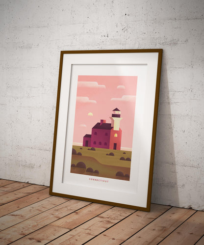 Connecticut Travel Poster Print-Poster-Yesteeyear