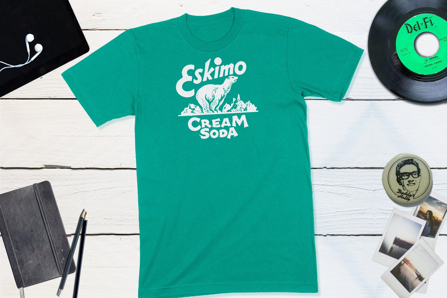 Eskimo Cream Soda Vintage Bottle Cap Shirt-Unisex T-shirt-Yesteeyear