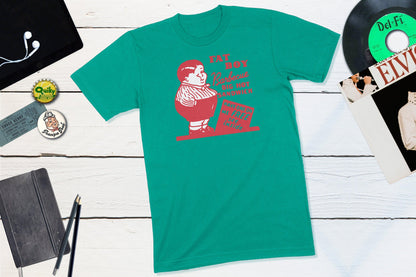 Fat Boy Barbecue San Francisco California Vintage Matchbook-Unisex T-shirt-Yesteeyear