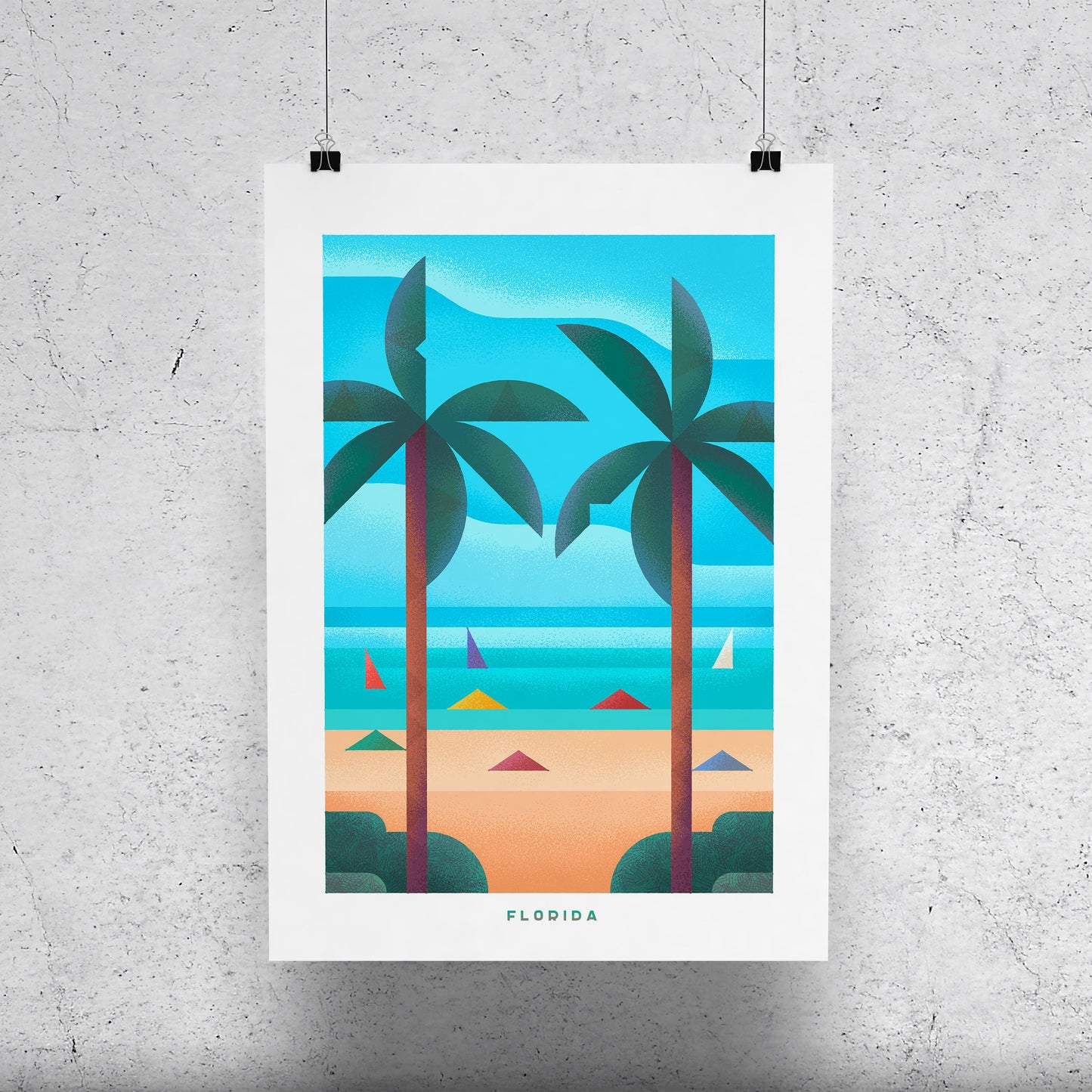Florida Travel Poster Print-Poster-Yesteeyear