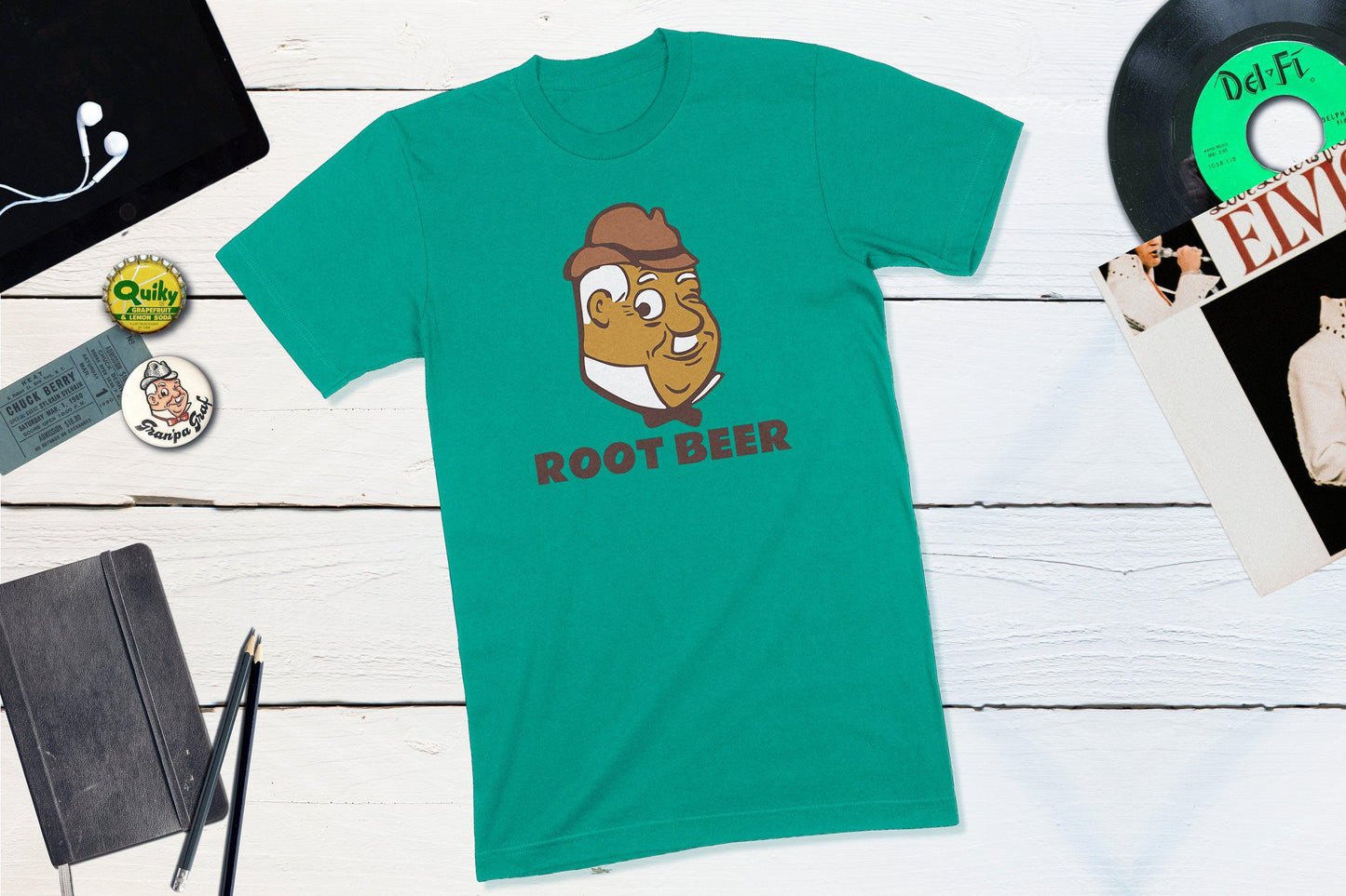 Graf Root Beer Bottle Cap - Grandpa Graf-Unisex T-shirt-Yesteeyear