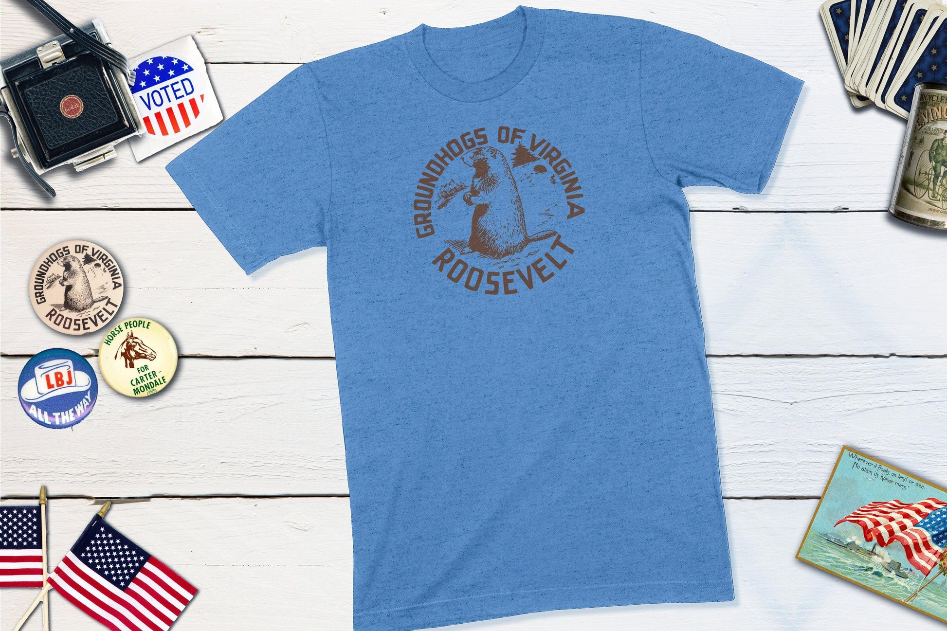 Groundhogs of Virginia For Franklin D Roosevelt-Unisex T-shirt-Yesteeyear