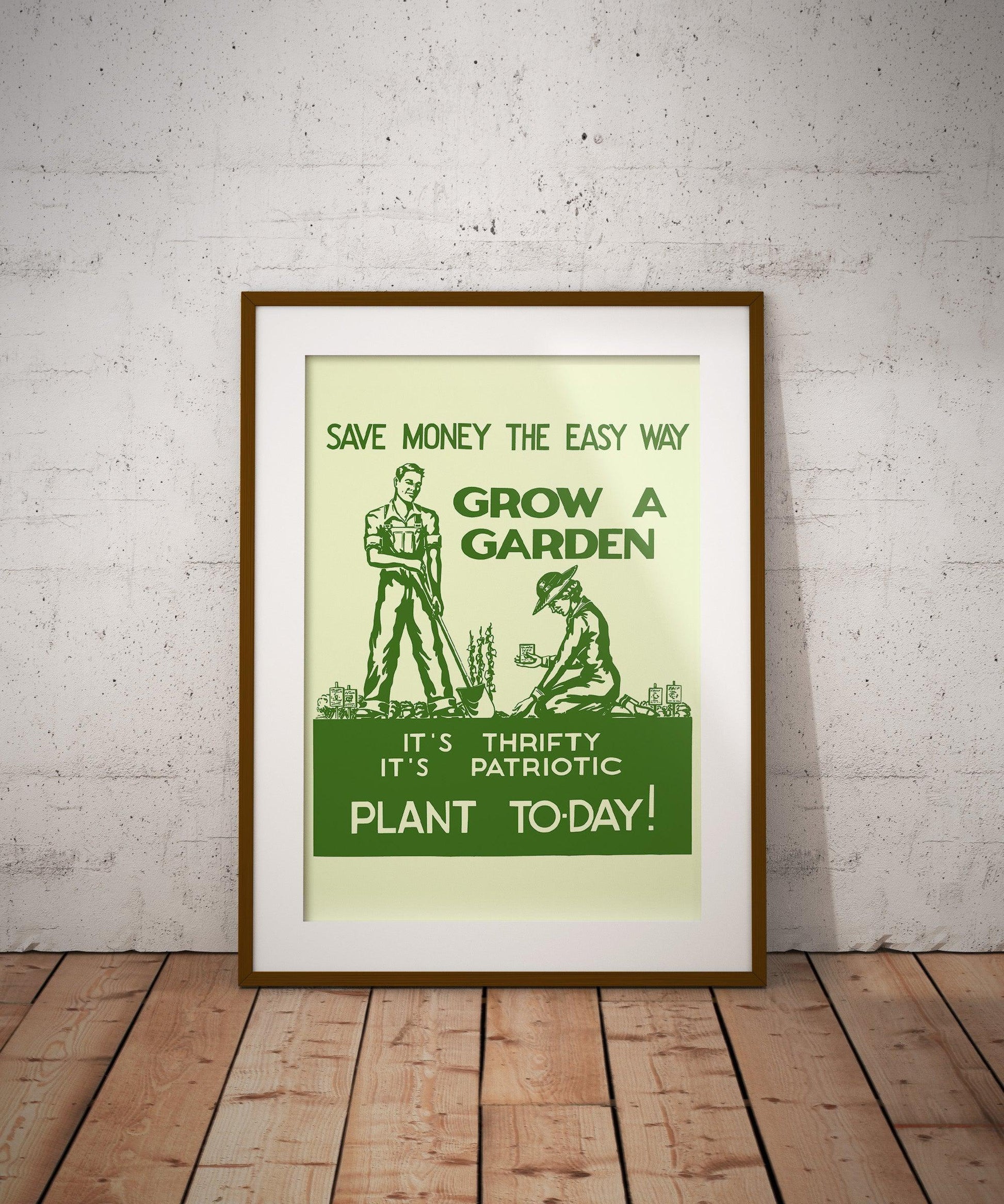 Grow A Garden World War II Poster-Poster-Yesteeyear