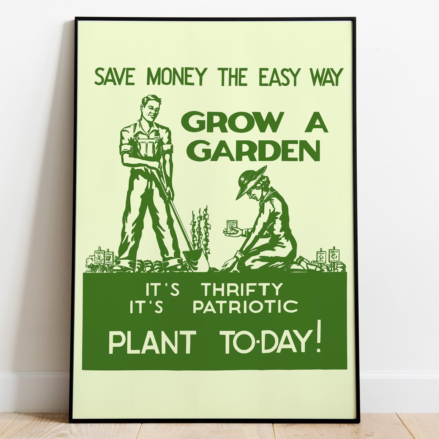 Grow A Garden World War II Poster-Poster-Yesteeyear