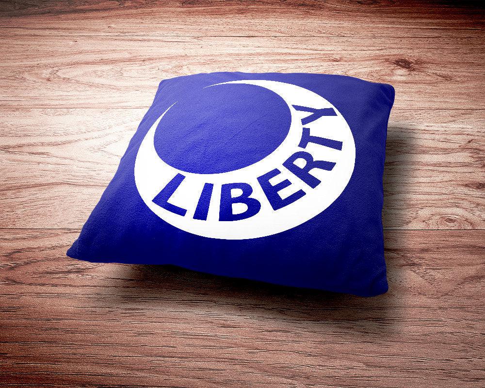 Historic Moultrie Liberty Flag Throw Pillow-Throw Pillow-Yesteeyear
