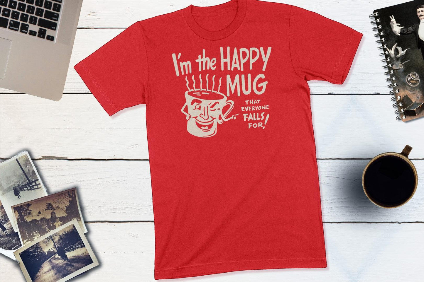 I'm The Happy Mug - Dennie's Diner Monticello Indiana Vintage Matchbook Shirt-Unisex T-shirt-Yesteeyear