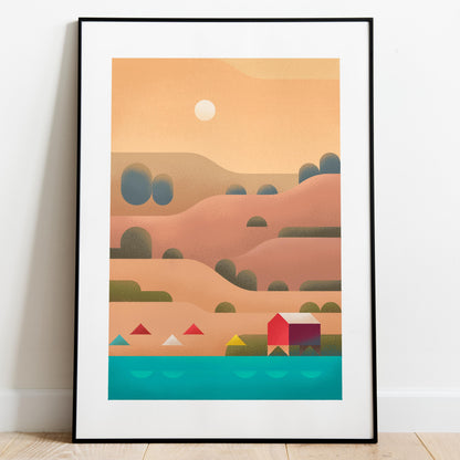 Indiana Travel Poster Print-Poster-Yesteeyear