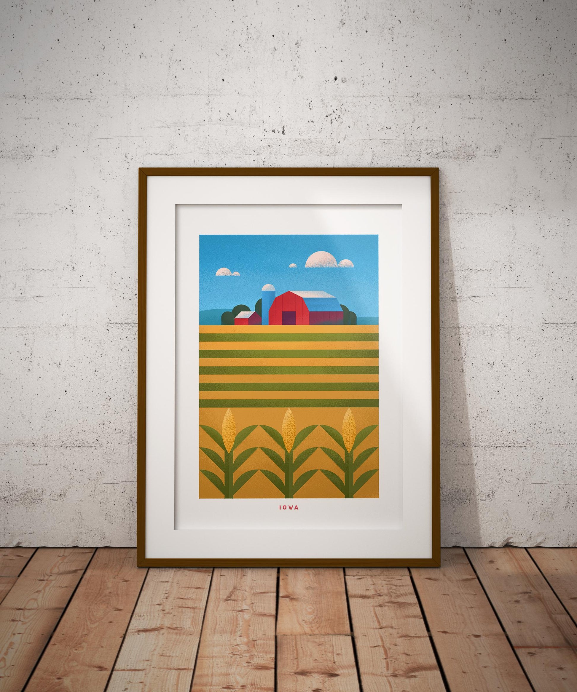 Iowa Travel Poster Print-Poster-Yesteeyear