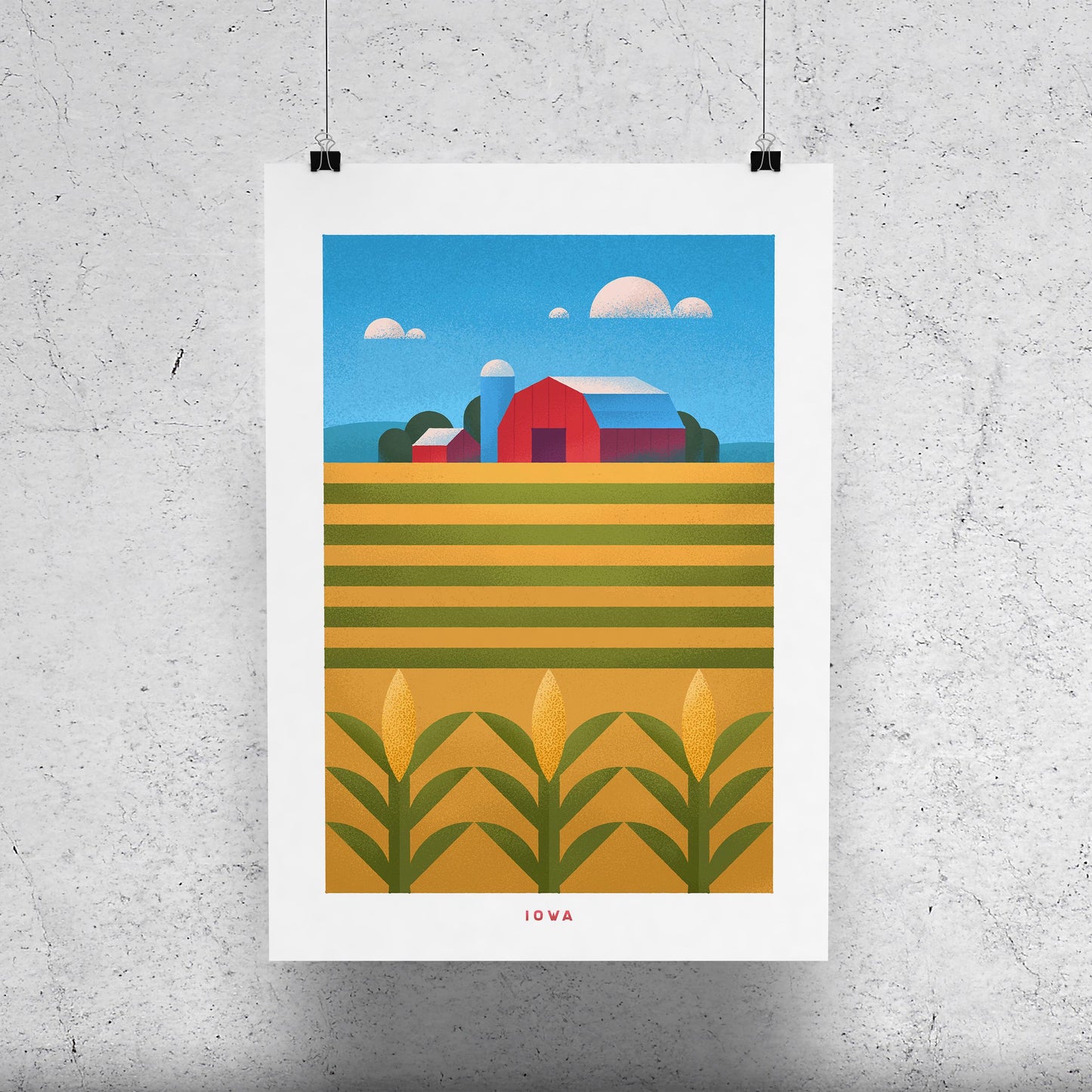 Iowa Travel Poster Print-Poster-Yesteeyear