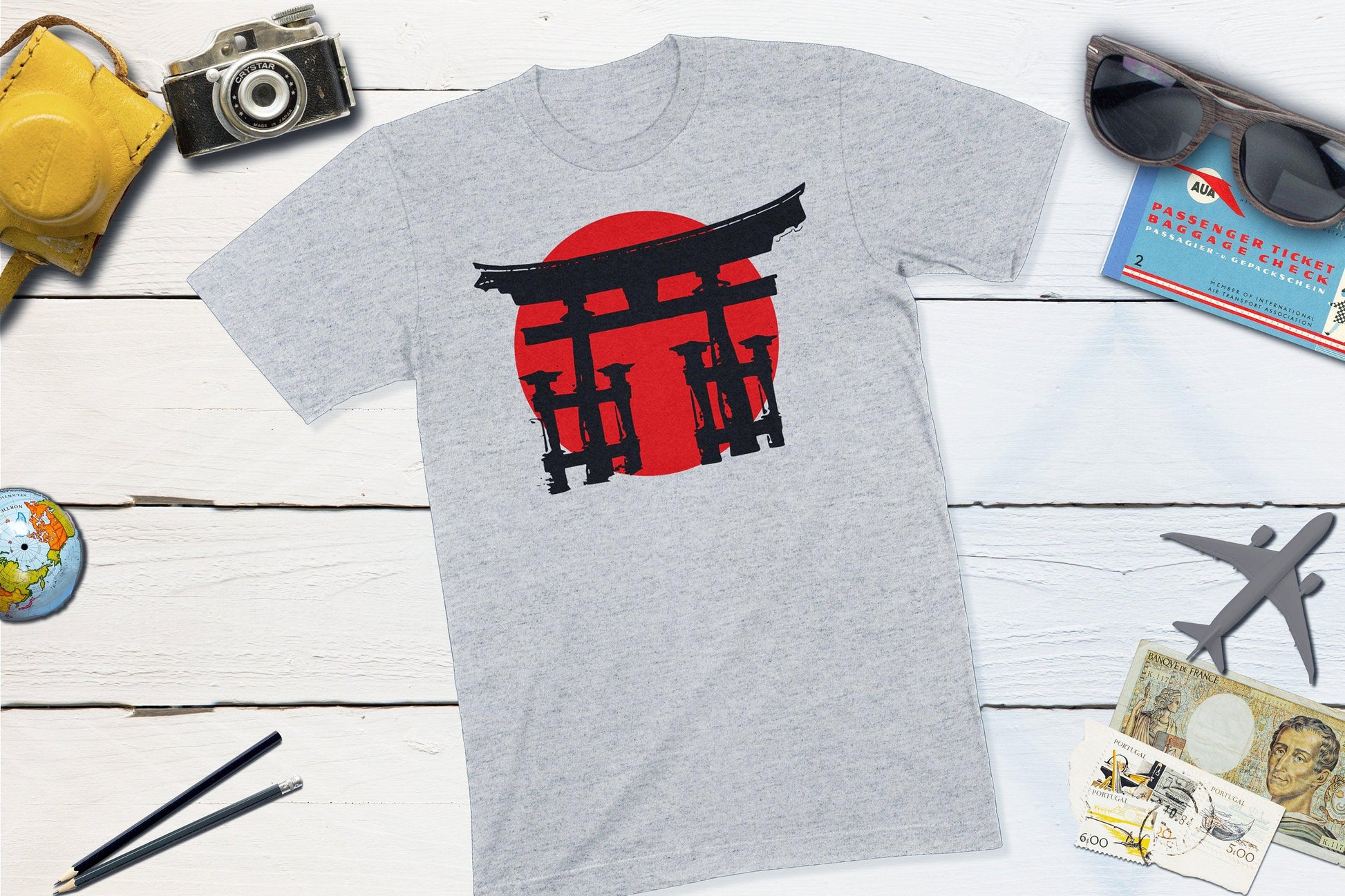 Japanese Historic Shinto Shrine Shirt-Unisex T-shirt-Yesteeyear