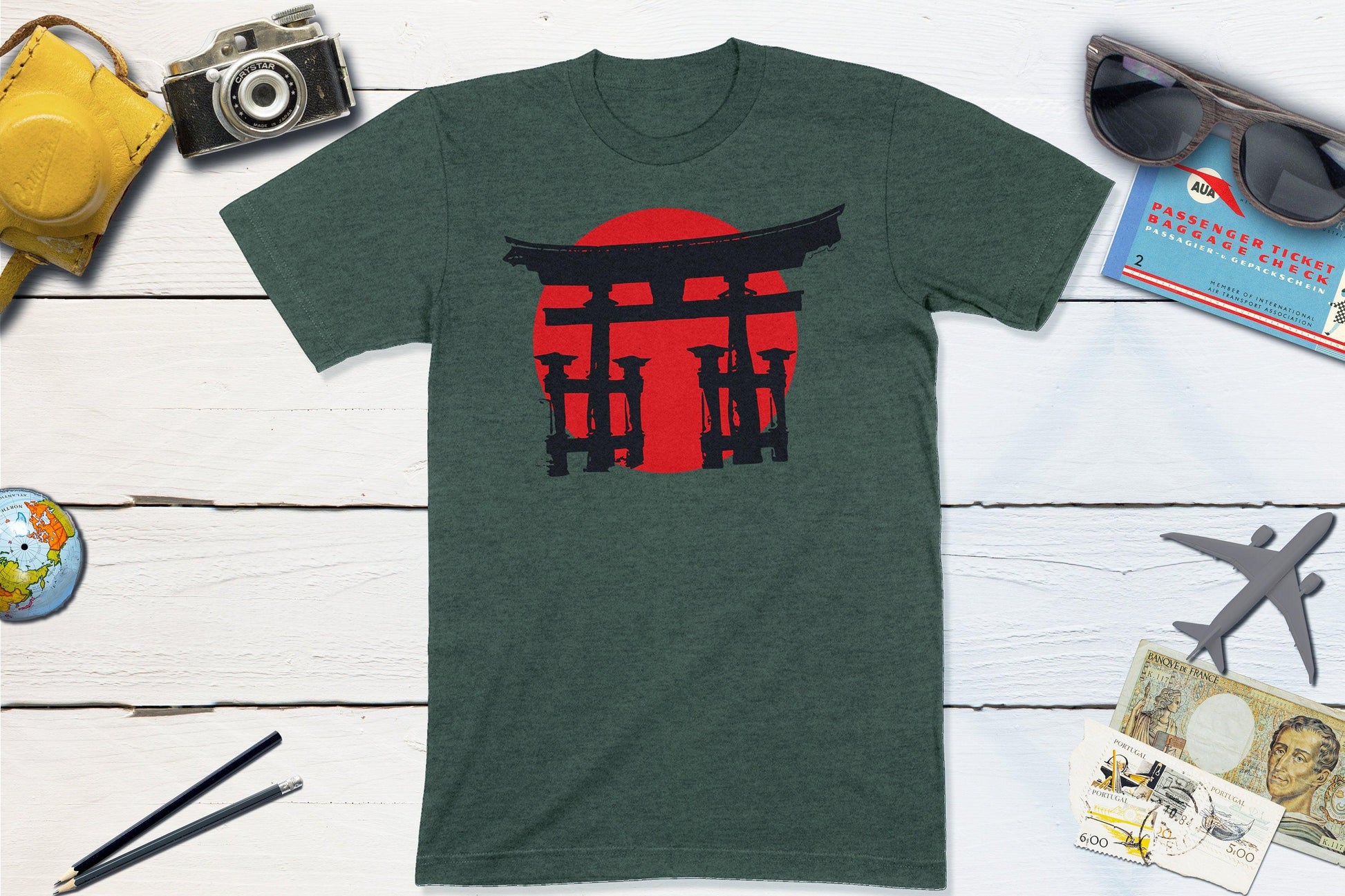 Japanese Historic Shinto Shrine Shirt-Unisex T-shirt-Yesteeyear