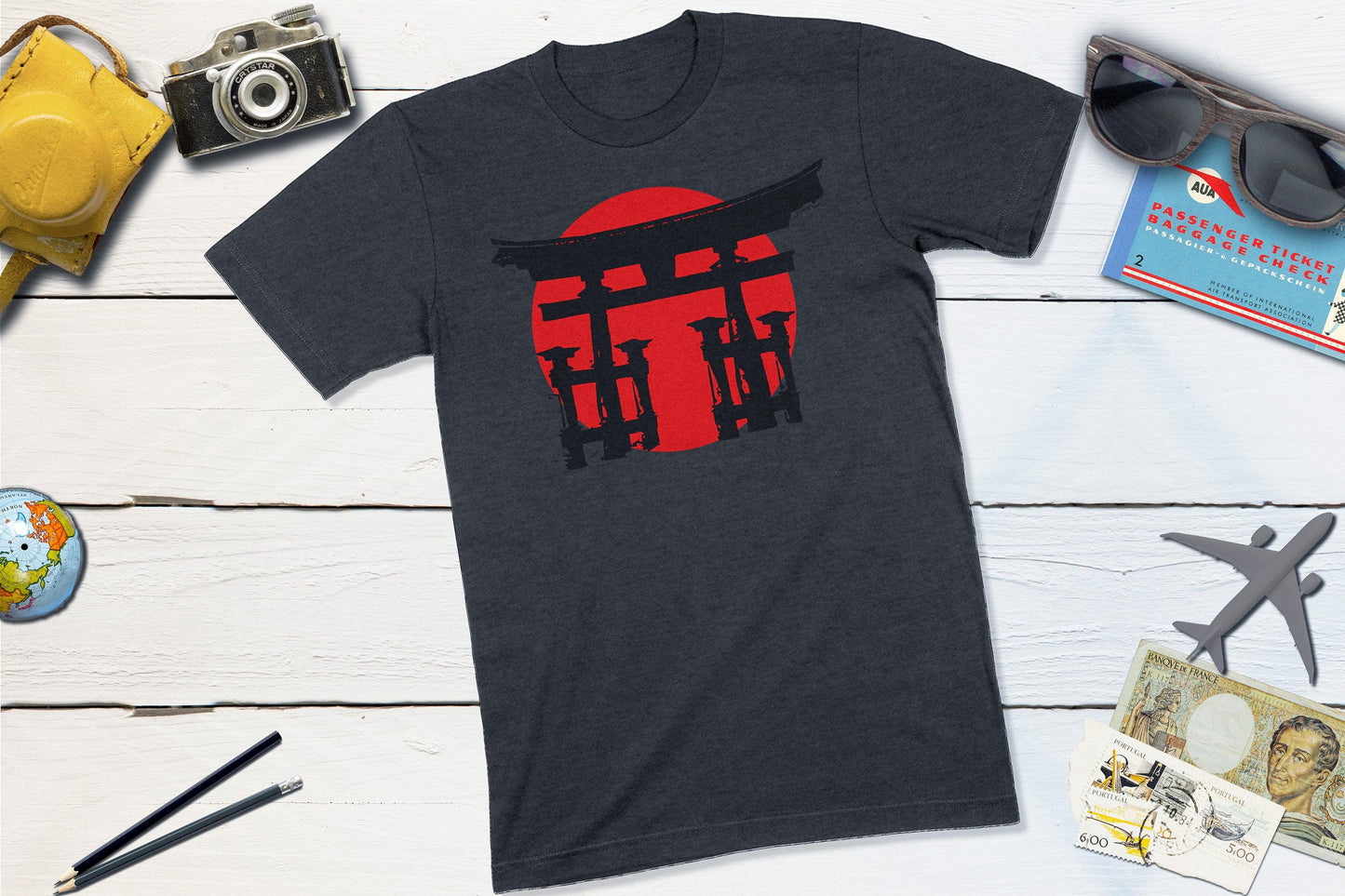 Japanese Historic Shinto Shrine Shirt-Unisex T-shirt-Yesteeyear