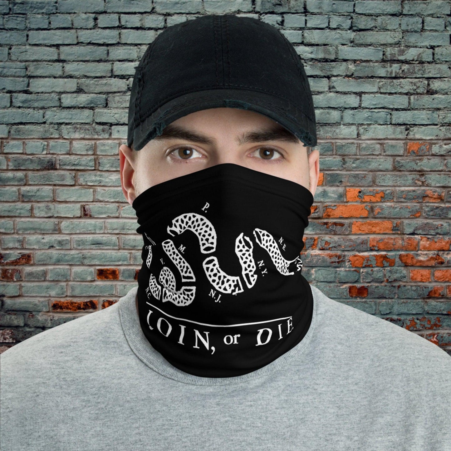 Join Or Die Pamphlet Neck Gaiter-Neck Gaiter-Yesteeyear