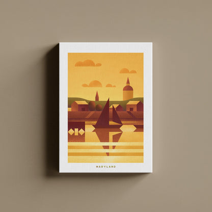 Maryland Travel Poster Canvas-Canvas-Yesteeyear