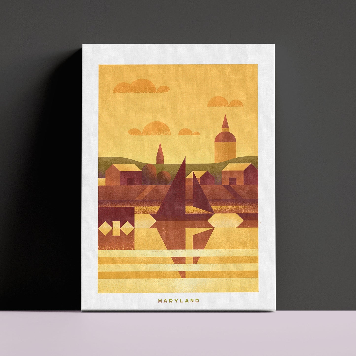 Maryland Travel Poster Canvas-Canvas-Yesteeyear