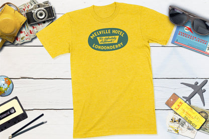 Melville Hotel Travel Stick - Londonderry Northern Ireland-Unisex T-shirt-Yesteeyear