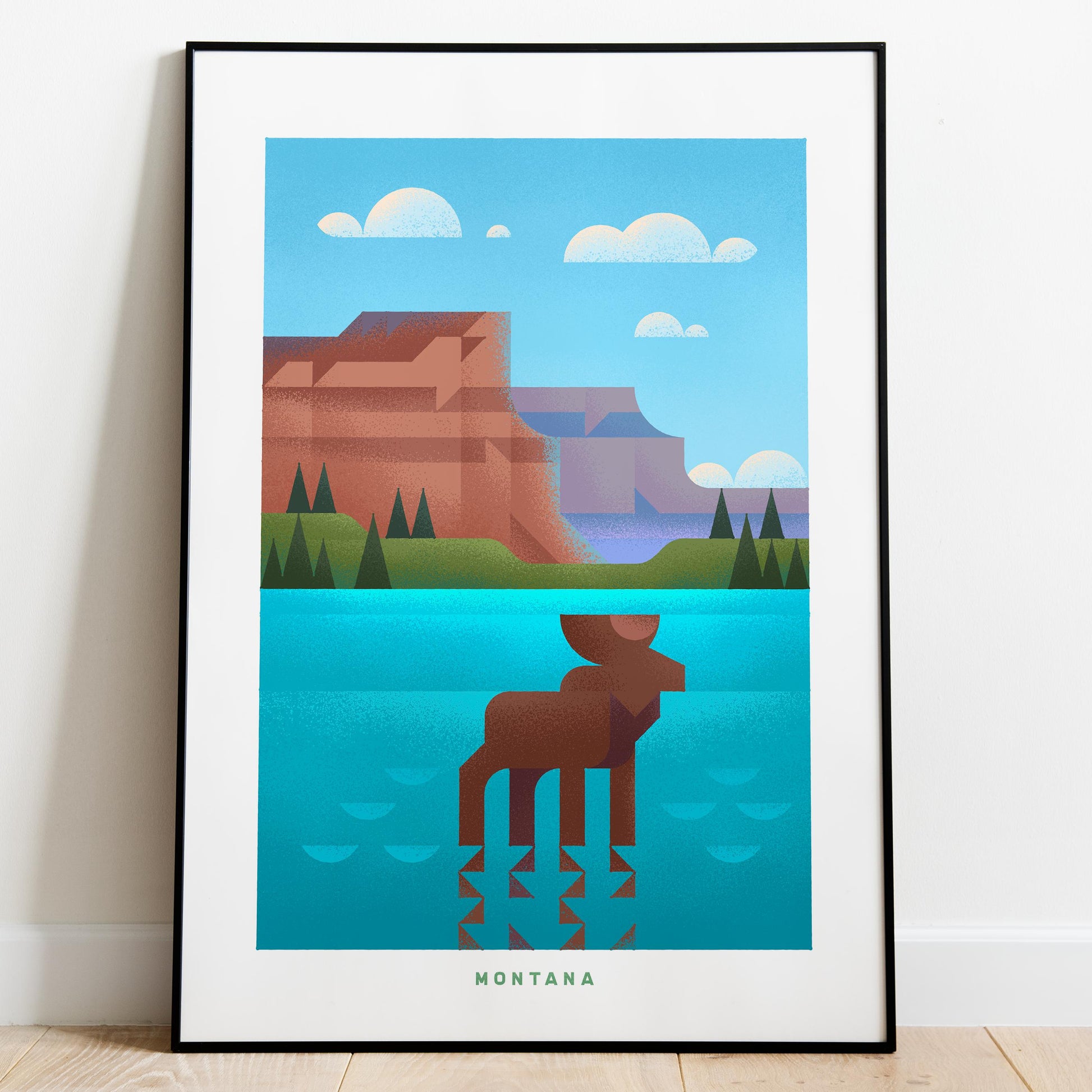 Montana Travel Poster Print-Poster-Yesteeyear