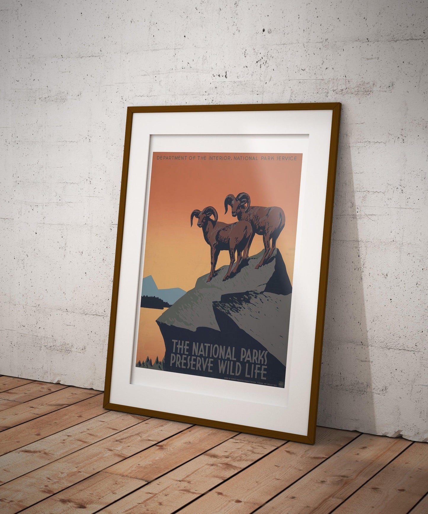 National Parks Preserve Wildlife WPA Poster Print-Poster-Yesteeyear