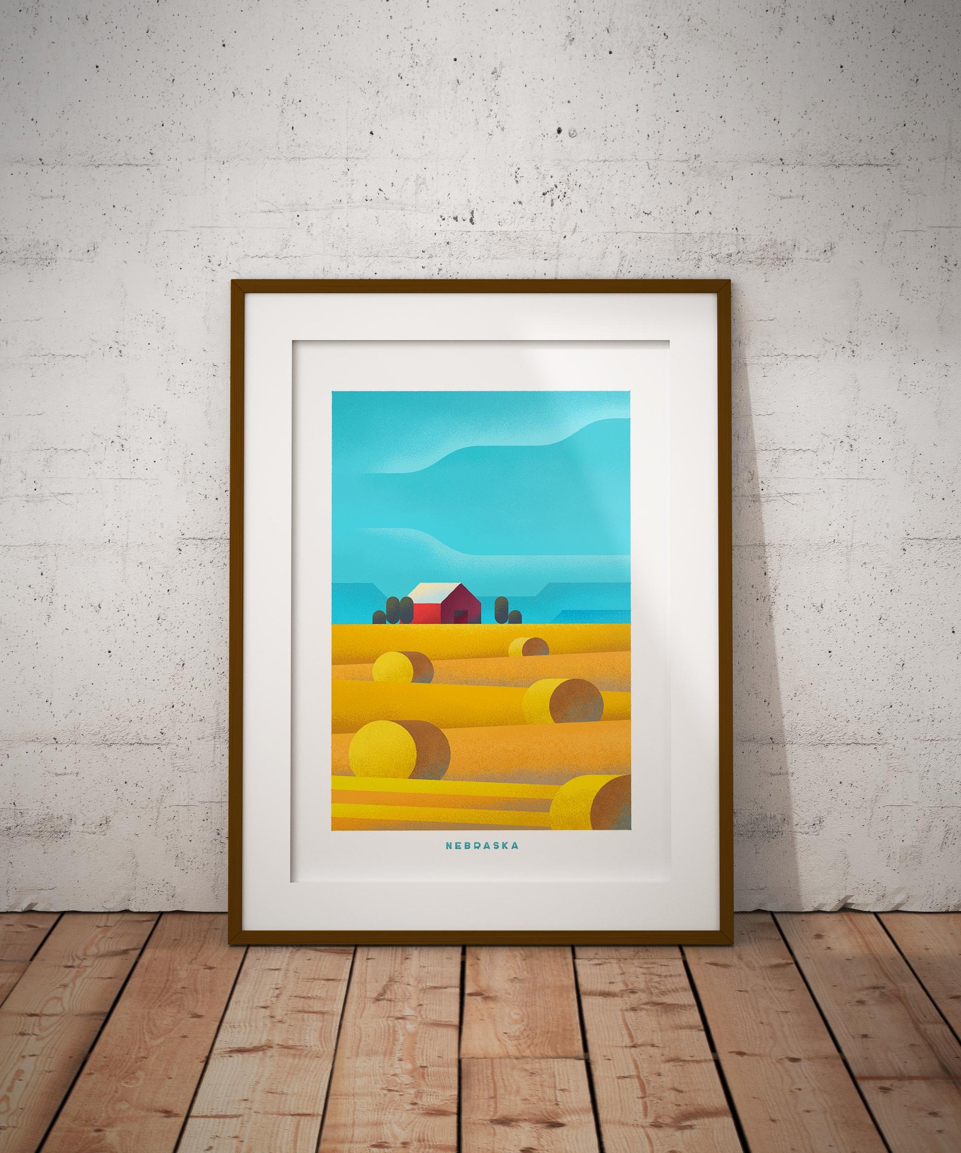 Nebraska Travel Poster Print-Poster-Yesteeyear