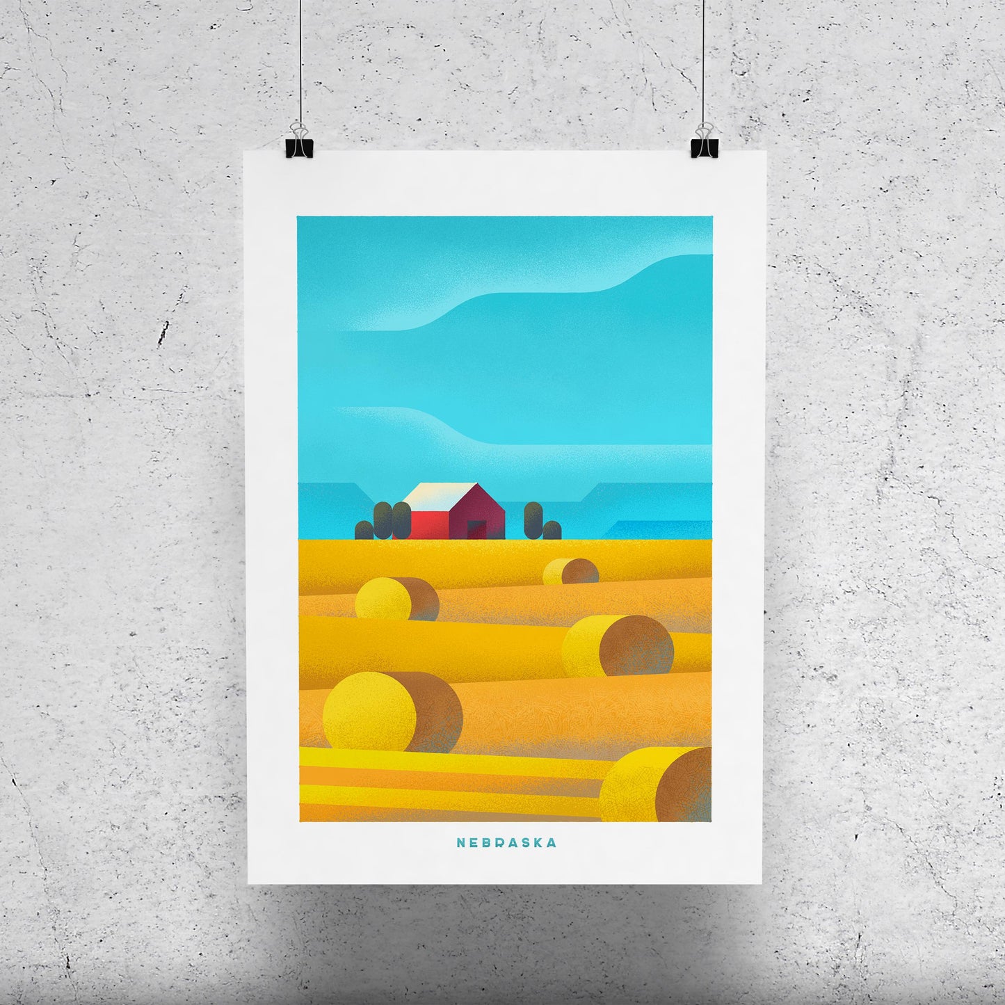 Nebraska Travel Poster Print-Poster-Yesteeyear