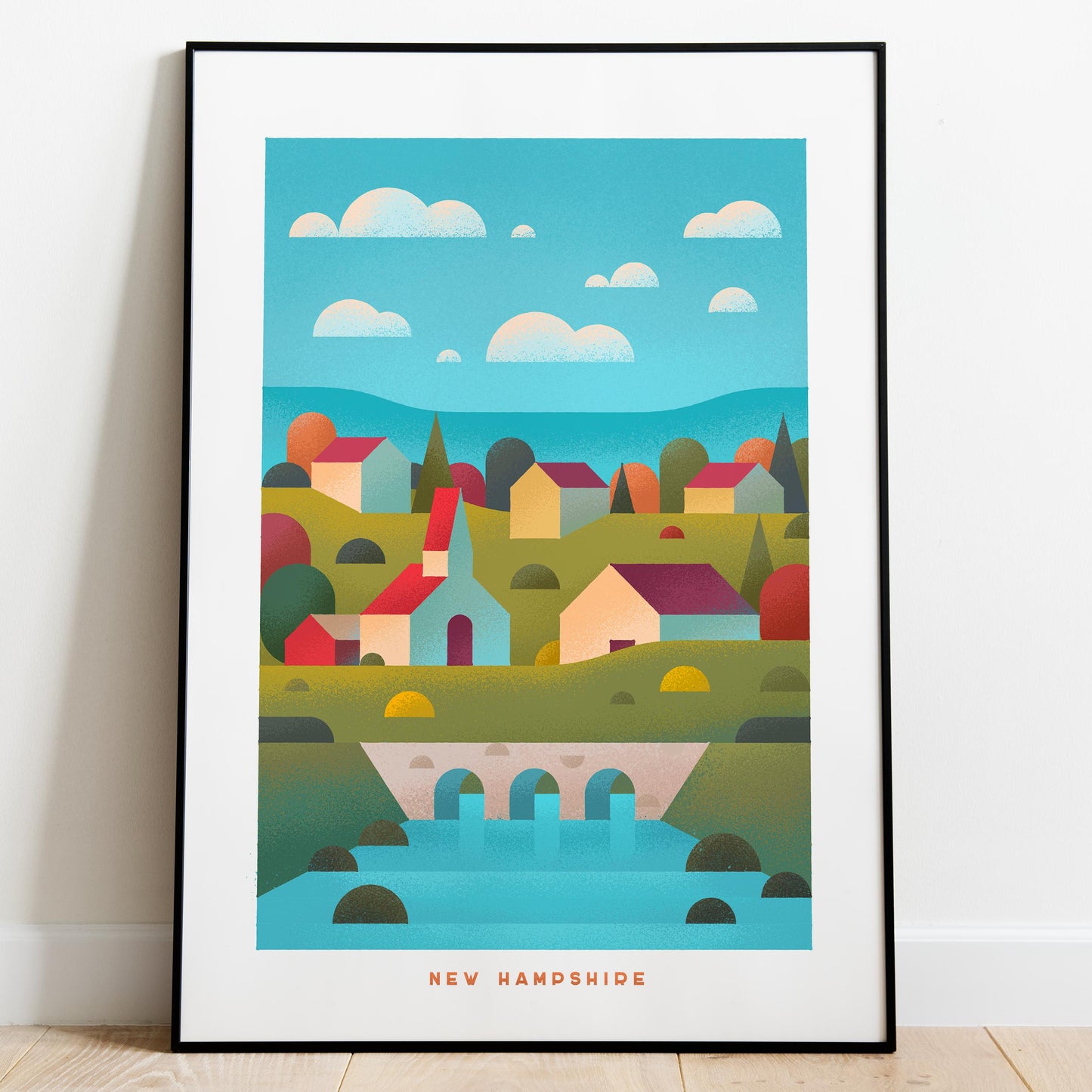 New Hampshire Travel Poster Print-Poster-Yesteeyear
