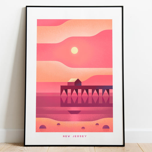 New Jersey Travel Poster Print-Poster-Yesteeyear