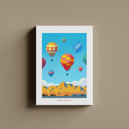 New Mexico Travel Poster Canvas-Canvas-Yesteeyear